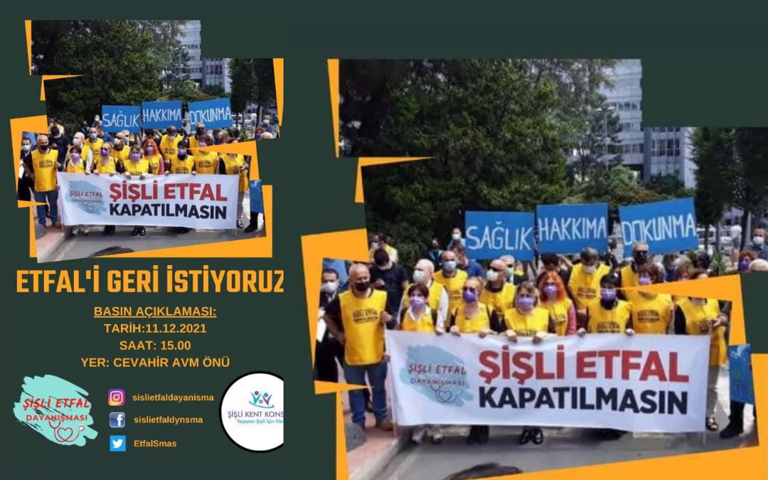 DİSDER OLARAK BİLEŞENİ OLDUĞUMUZ ŞİŞLİ ETFAL DAYANIŞMASİ