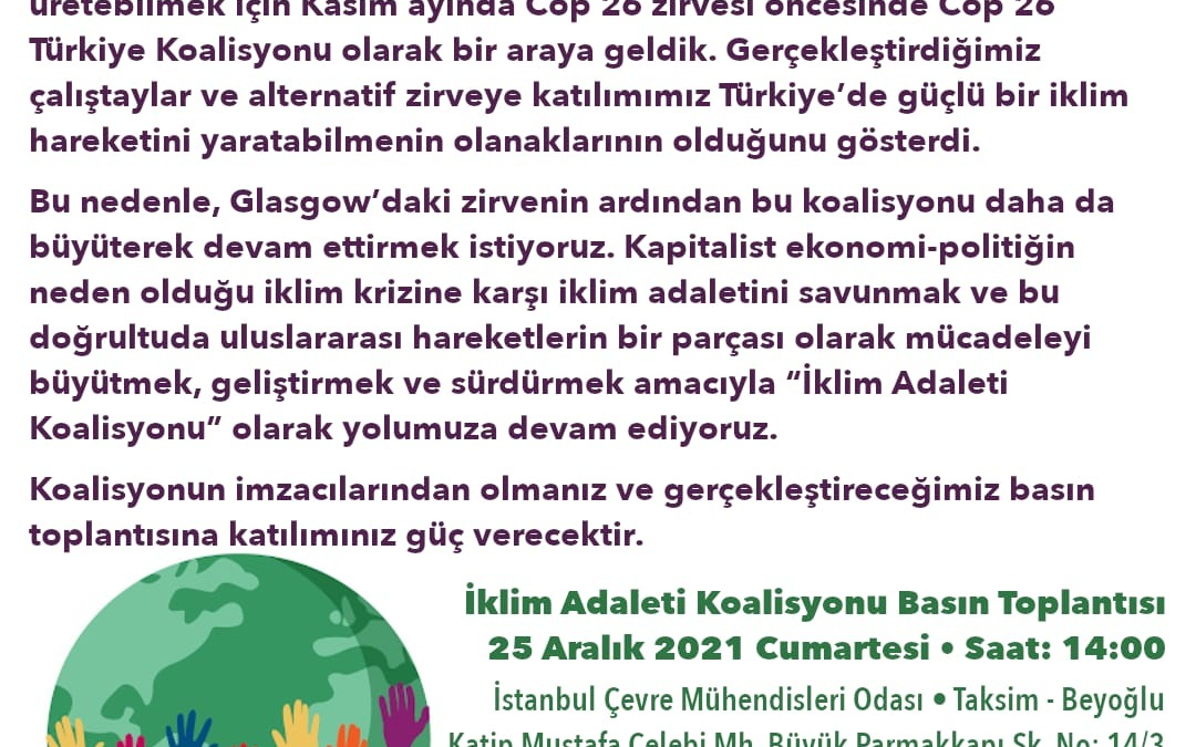 İklim Krizi Etkinliği İçin Beşiktaş’ taydık – 25 Mart 2022