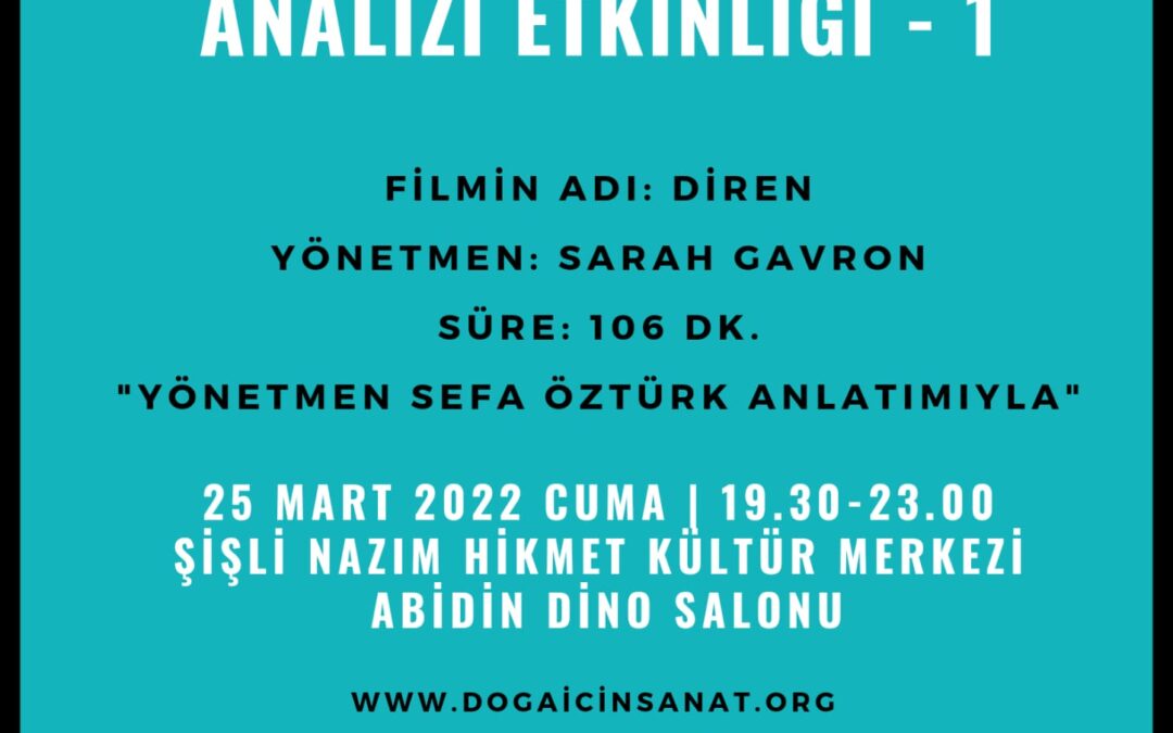 Film Gösterimi ve Analizi Etkinliği 1 – 25.03.2022